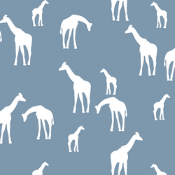 Giraffe Silhouette in Dusk