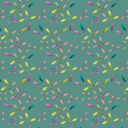 Petals in Mineral Green