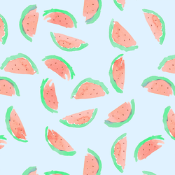 Watermelon in Sky Blue