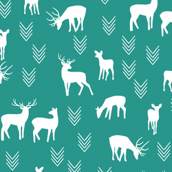 Deer Silhouette in Jade