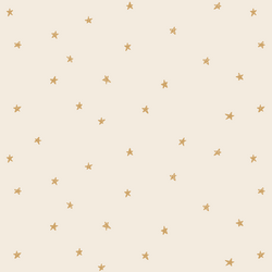 Celestial Stars in Golden Mustard Yellow on Egret