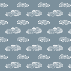 Clouds in Windy Blue