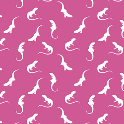 Iguana Silhouette in Petunia