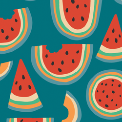 Rainbow Melon in Summer Days
