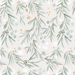 Wispy Leaves in Gray