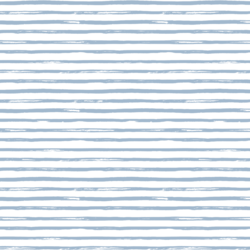 Watercolor Stripe in Winter Blue