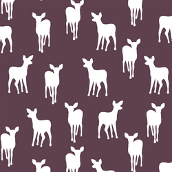Fawn Silhouette in Raisin
