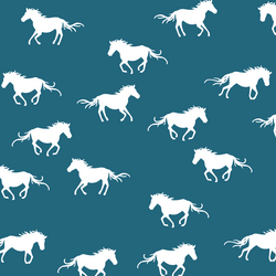 Horse Silhouette in Topaz