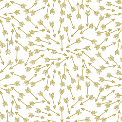 Arrows in Brass on White