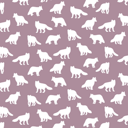 Little Fox Silhouette in Celestial