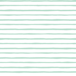 Artisan Stripe in Mint on White