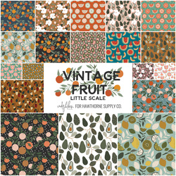 Vintage Fruit Fat Quarter Bundle Little Scale