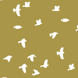 Flock Silhouette in Gold