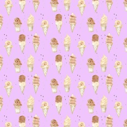 Ice Cream in Bright Violet