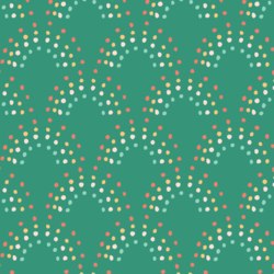 Rainbow Scallops in Tidal Green