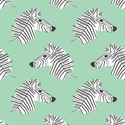 Burchell Zebra in Seaglass