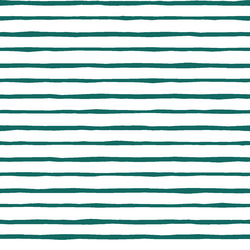 Artisan Stripe in Emerald on White
