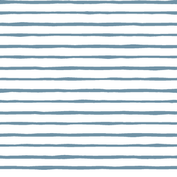 Artisan Stripe in Marine on White