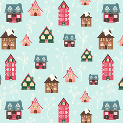 Gingerbread Houses in Winter Sparkle