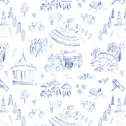 Regent's Park in Lapis Blue