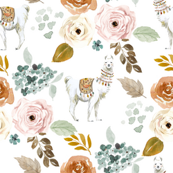 Big Garden Llama in White