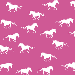 Horse Silhouette in Petunia