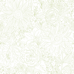Paperie in Lime Green on White