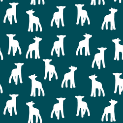 Lamb Silhouette in Juniper