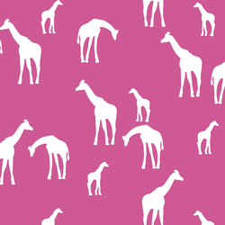 Giraffe Silhouette in Petunia