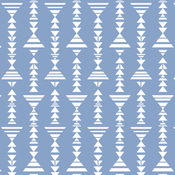 Little Tribal Stripe in Cornflower