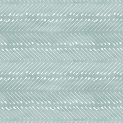 Chevron Arrows in White on Blue Lagoon Wash