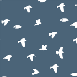 Flock Silhouette in Twilight