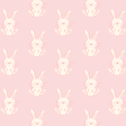 Spring Bunny in Pink Lace
