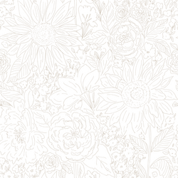 Paperie in Rose Taupe on White