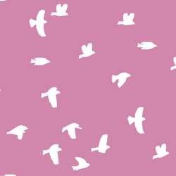 Flock Silhouette in Wisteria