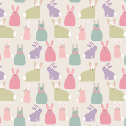 Bunnies in Sweet Pastel