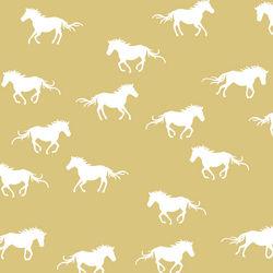 Horse Silhouette in Honey