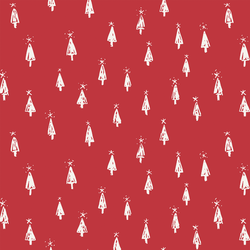 Christmas Trees in Poinsettia