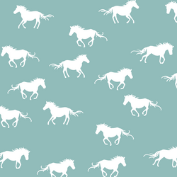 Horse Silhouette in Pool