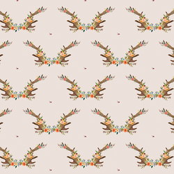 Small Meadow Horns in Light Tan