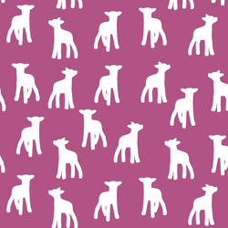 Lamb Silhouette in Azalea
