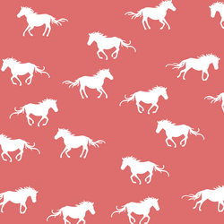 Horse Silhouette in Poppy