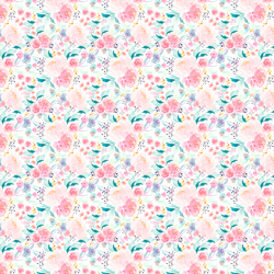 Tiny Mermaid Floral in Lagoon