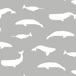 Whale Silhouette in Pebble