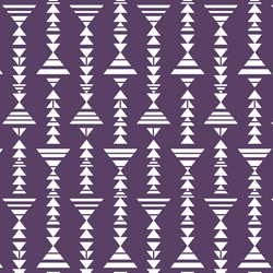 Little Tribal Stripe in Aubergine