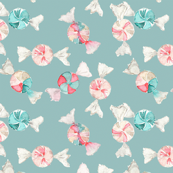 Peppermint Candy in Frosty Teal