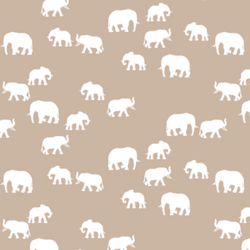 Elephant Silhouette in Sand