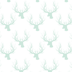 Little Deer Silhouette in Light Green