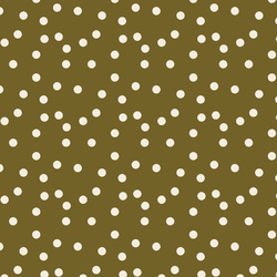 Polka Dot in Cream on Olive