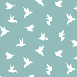 Hummingbird Silhouette in Pool